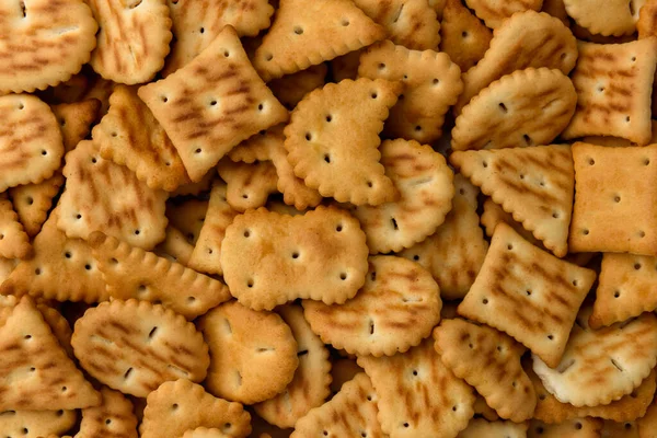Delicious Crackers Background — Stock Photo, Image