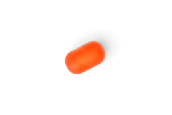 Oranžové Želé Bonbóny Izolovaných Bílém Pozadí — Stock fotografie