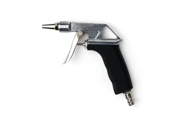 Pistola Compresora Aire Aislada Sobre Fondo Blanco — Foto de Stock