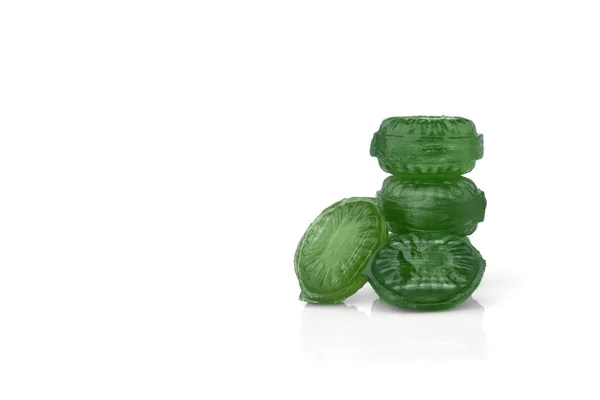 Zelená Hruška Ovoce Sladkosti Izolované Bílém Pozadí — Stock fotografie