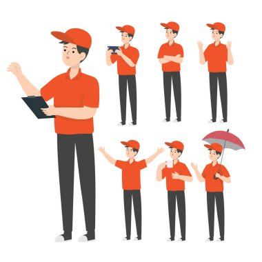 İndirimli karakter tasarımı sunumu konsepti