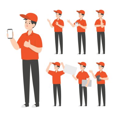 İndirimli karakter tasarımı sunumu konsepti