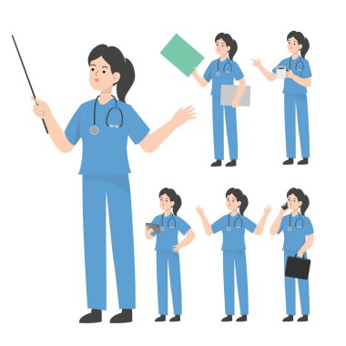 Çiftçi karakter tasarımı sunumu kavramı