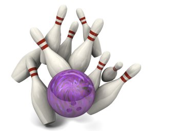 Bowling topu grev için iğne isabet