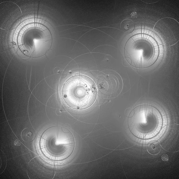 Efecto metálico que parecen orbes abstractos —  Fotos de Stock