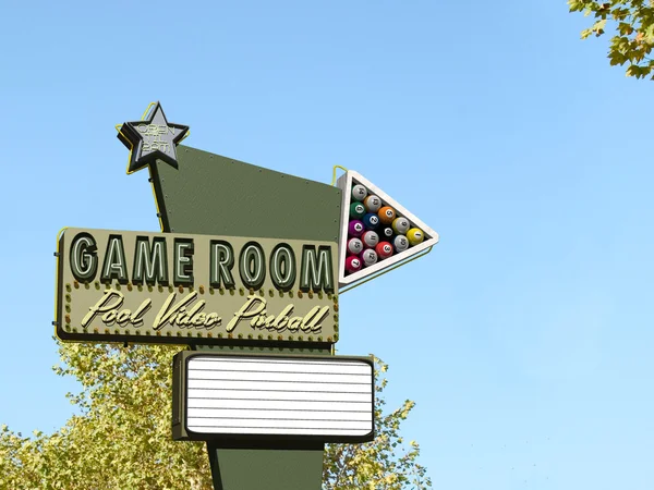 Game Room Neon Sign — Stock Photo, Image