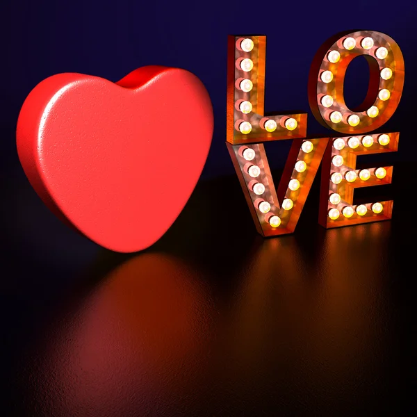 Neon Love — Stock Photo, Image