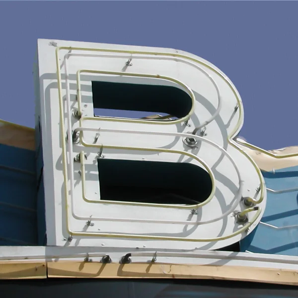 Schilderij van de letters b — Stockfoto