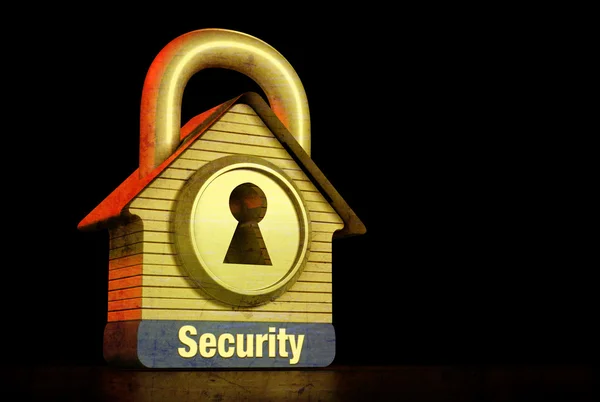 Home Security Concept Cerradura de la casa —  Fotos de Stock