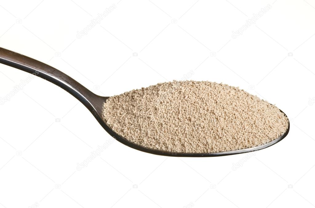 Yeast in a spoon