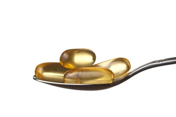 Omega 3 gel pills — Stock Photo, Image