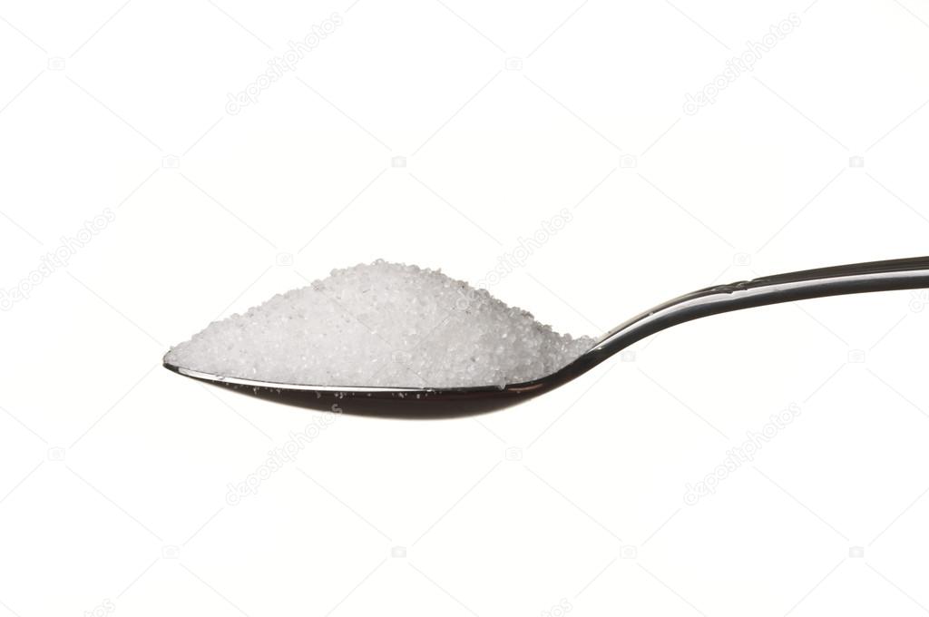 Sugar in a spoon