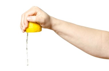limon sıkarak el