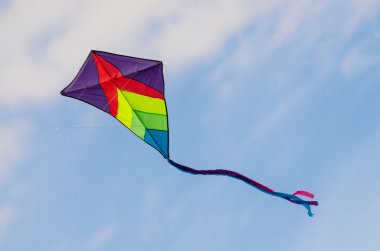 Kite in the sky clipart