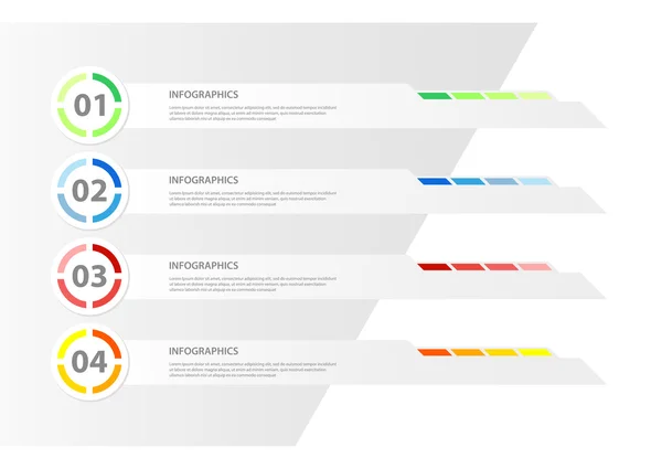 Plantilla de infografía de diseño moderno — Archivo Imágenes Vectoriales