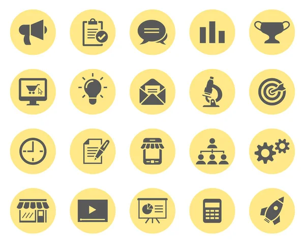 Set Van Marketing Vector Iconen — Stockvector