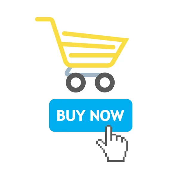 Commerce Online Shopping Cart Vector Icon — Stockvektor