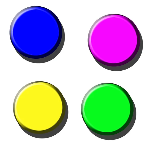 Ícone e botão — Fotografia de Stock