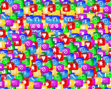 Background of web icons