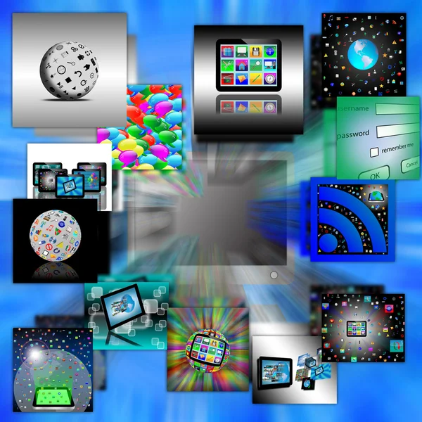Computer abstraction — Stock Photo, Image