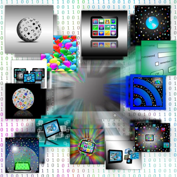 Abstração informática — Fotografia de Stock