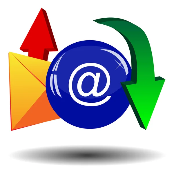 Zarf, oklar ve mavi top