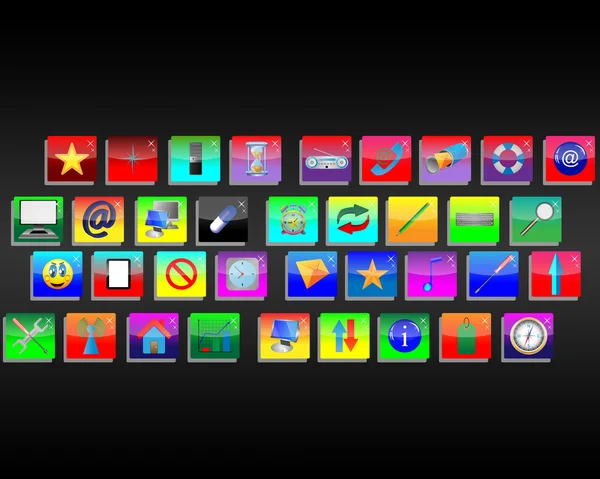 Interface of the web icons — Stock Photo, Image