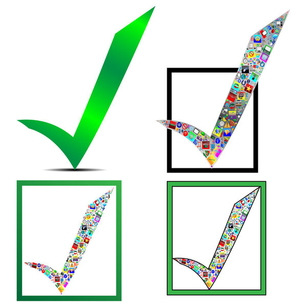 отметьте значок
