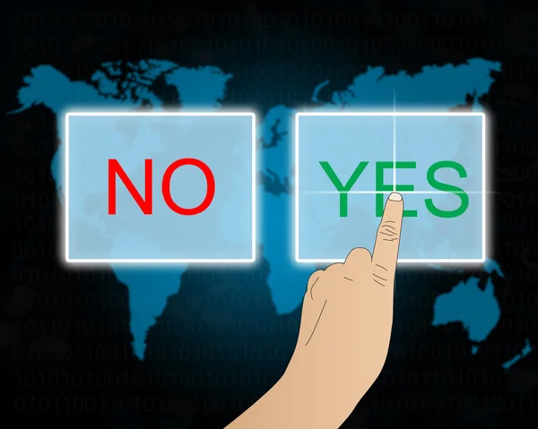 Interface yes or no 09.07.13 — Stock Photo, Image