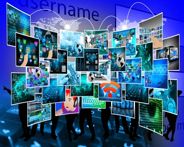 Internet cyberspace — Stockfoto