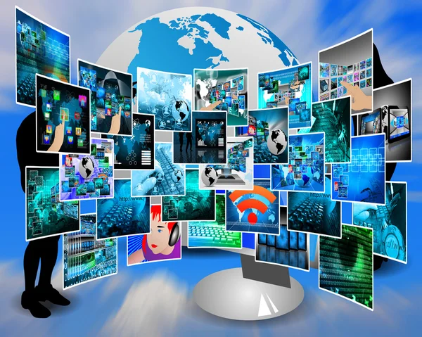 Internet-Cyberspace — Stockfoto