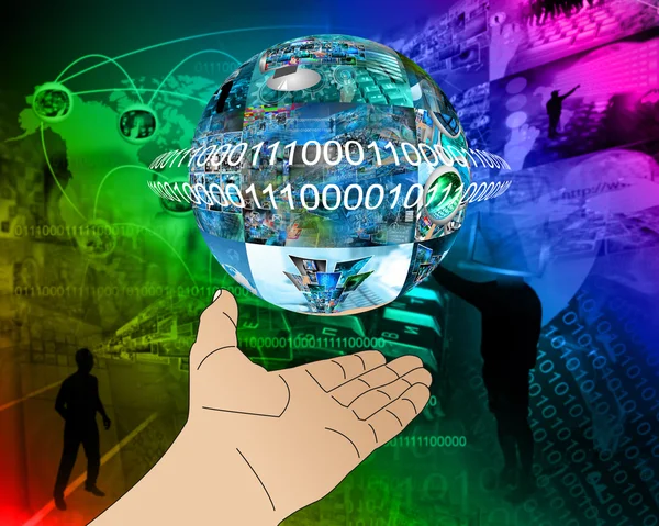 Hand of Internet — Stock Photo, Image