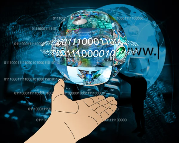 Hand of Internet — Stock Photo, Image