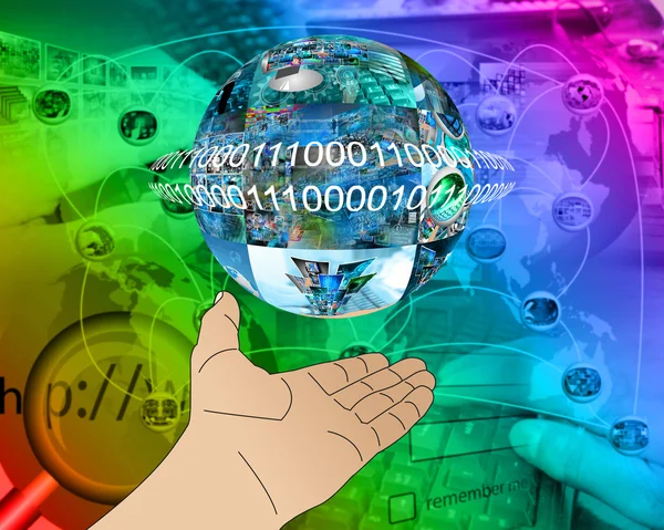 Hand of Internet — Stock Photo, Image