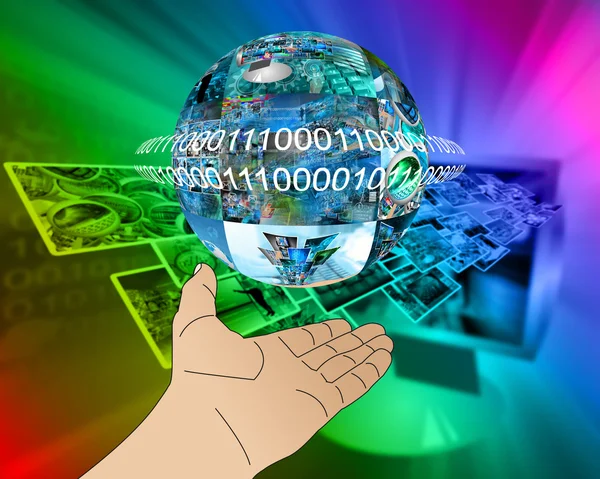 Hand of Internet — Stock Photo, Image