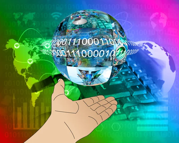 Hand of Internet — Stock Photo, Image