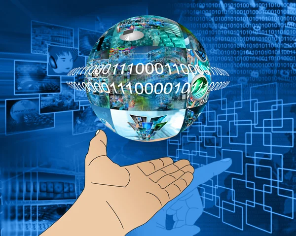 Hand of Internet — Stock Photo, Image