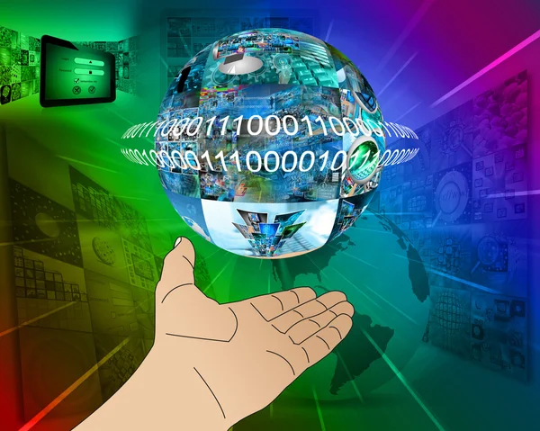 Hand of Internet — Stock Photo, Image