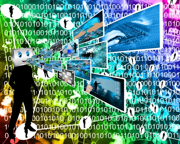 Vrolijke computer — Stockfoto