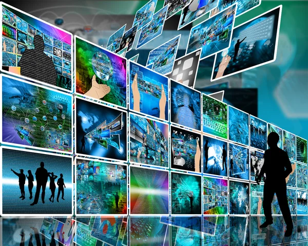 Internet wall — Stock Photo, Image