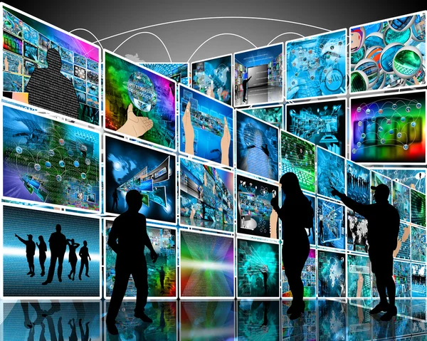 Internet wall — Stock Photo, Image