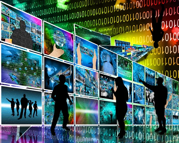 Internet wall — Stock Photo, Image