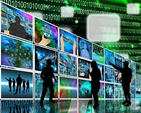 Internet wall — Stock Photo, Image