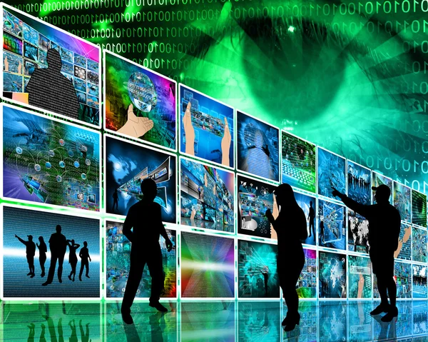 Internet wall — Stock Photo, Image