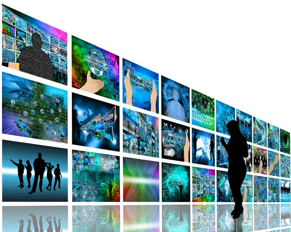 Internet wall — Stock Photo, Image