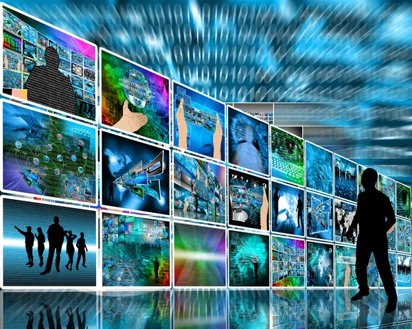 Internet wall — Stock Photo, Image