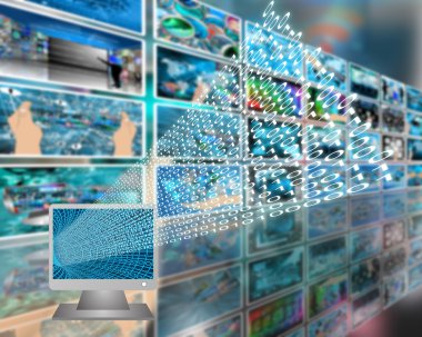 monitör ve ikili kod