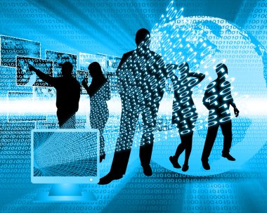 monitör ve ikili kod