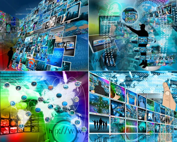 Internet wall — Stock Photo, Image