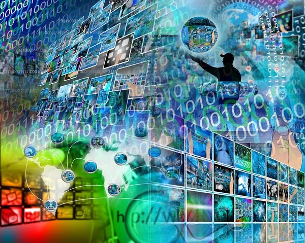 Internet wall — Stock Photo, Image